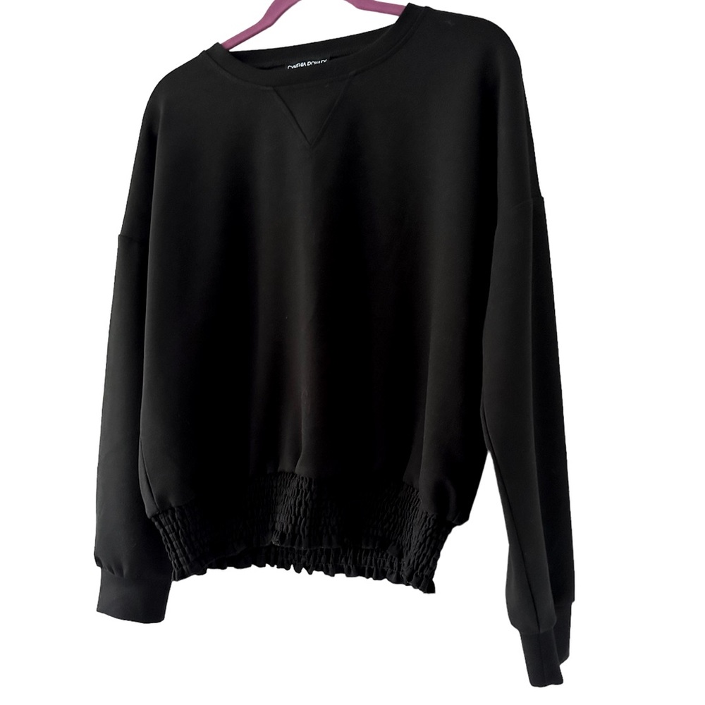 Cynthia Rowley Black Blouse Size Large